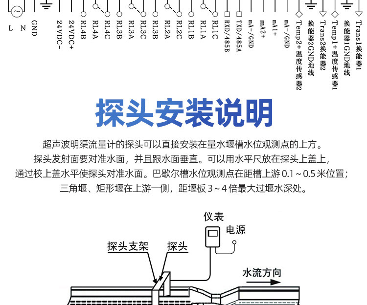 超聲波明渠流量計