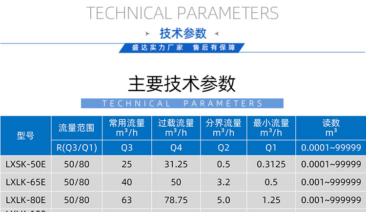 智能預付費大口徑水表